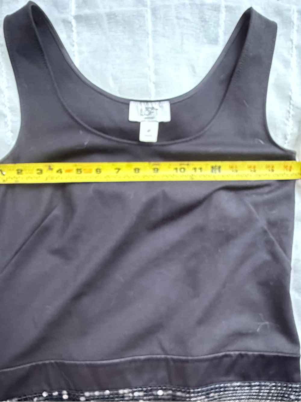 Ann Taylor LOFT 6P Black Sequin Drop Waist Dress Cocktail Holiday Party - Picture 6 of 7